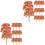 40Pcs Durable Pink Mini Tree Models for Train Scenery and DIY Decor 4