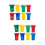 16Pcs Mini Desk Trash Cans Plastic Multi-Use Trash Container 9