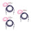 6Pcs Multi-Color Nylon Mitten Holders for Kids Adjustable Glove Clips 7