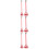 6Pcs Versatile Red Paint Mixing Sticks for Drill Concrete Mud Mixer 10
