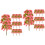 40Pcs Durable Pink Mini Tree Models for Train Scenery and DIY Decor 5
