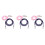 6Pcs Multi-Color Nylon Mitten Holders for Kids Adjustable Glove Clips 6