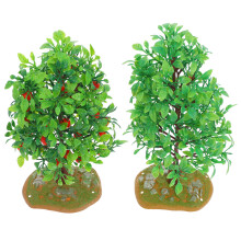 4Pcs Miniature Model Trees Assorted Color Realistic Sand Table Decor