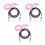 6Pcs Multi-Color Nylon Mitten Holders for Kids Adjustable Glove Clips 11