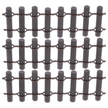 40Pcs Miniature Wooden Fence Durable Coffee Scene Miniature Decoration