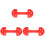 3Pcs Small Red Dumbbell Weights for Kids Exercise Coordination Toy 4
