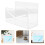 4Pcs Desktop Acrylic Mail Sorter Transparent Envelope Organizer Stand 1