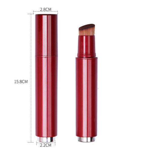 2Pcs Red Makeup Brushes Soft Dense Foundation Cosmetic Brush Set 2