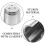 5Pcs Silver Metal Clarinet Protective Caps Durable Mouthpiece Covers 5