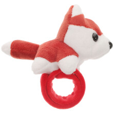2Pcs Red Stuffed Animal Slap Wristbands Plush Party Bracelet for Kids