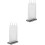 2Pcs Clear Sign Holder Stands for Menu Display PVC and Iron 5