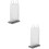 2Pcs Clear Sign Holder Stands for Menu Display PVC and Iron 8