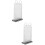 2Pcs Clear Sign Holder Stands for Menu Display PVC and Iron 9
