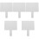 5Pcs Double-Sided Quick Response Whiteboards Practical Teaching Props 5