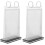 2Pcs Clear Sign Holder Stands for Menu Display PVC and Iron 4