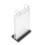 2Pcs Clear Sign Holder Stands for Menu Display PVC and Iron 1