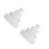 8Pcs White Foam Cake Props Lightweight for Bakery and Party Decor 5