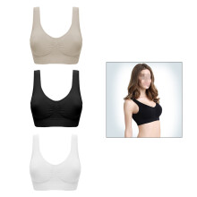3St Vrouwen Naadloze Fitness Met Breed Onderband Assorti Kleuren