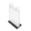 2Pcs Clear Sign Holder Stands for Menu Display PVC and Iron 3