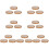 21Pc Durable Guzheng Finger Protective Tapes Breathable Light Brown 6