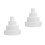 8Pcs White Foam Cake Props Lightweight for Bakery and Party Decor 6