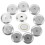 200Pcs Metal Detector Replacement Buzzer Silver Loud Clear Sound 8