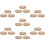 21Pc Durable Guzheng Finger Protective Tapes Breathable Light Brown 11