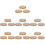 21Pc Durable Guzheng Finger Protective Tapes Breathable Light Brown 9