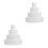8Pcs White Foam Cake Props Lightweight for Bakery and Party Decor 7