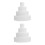 8Pcs White Foam Cake Props Lightweight for Bakery and Party Decor 4