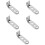 5St Multifunctionele Zilveren Motorfiets Front Spotlight Houder Stevig 9
