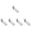 5St Multifunctionele Zilveren Motorfiets Front Spotlight Houder Stevig 7