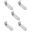 5St Multifunctionele Zilveren Motorfiets Front Spotlight Houder Stevig 10