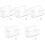 5Sets Heldere Acryl Desktop Mail Sorter En Briefhouder Organizer 5