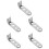 5St Multifunctionele Zilveren Motorfiets Front Spotlight Houder Stevig 8