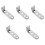 5St Multifunctionele Zilveren Motorfiets Front Spotlight Houder Stevig 5
