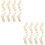 8Paren Khaki Sock Blockers Voor Breien En Display 7