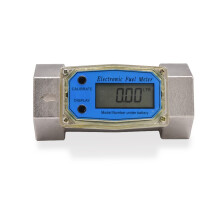 Fuel Flow Meter 1.5 Inch Digital Turbine Flowmeter 40280 L/min Accuracy Diesel Oil