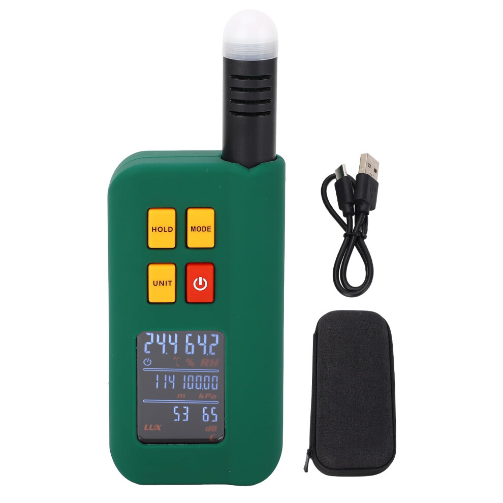 Environmental Meter With Accurate Multiparameter Measurement, Lcd Multifunction Tester For Home Outdoor 9169991286464