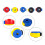 5Pcs Drum Quick-Set Cymbal Mate Quick Release Drum Accessories Mix Color Push- Design Convenient To Use 4