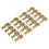 Brass 6.3 mm Connectors Female Spade Cable Terminals, 20 Piece 1