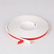 PVC Edge Trim Flexible Self Adhesive U Channel Edge Protector 25mm White for Cabinet and Table