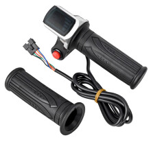 Acelerador de Bicicleta EléTrico Universal com Acelerador de AlçA de ExibiçãO LCD para PeçAs de Scooter EléTrica de Scooter de TorçãO de 36V