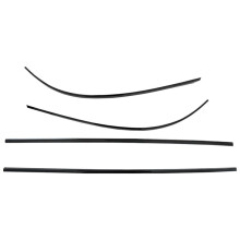 4PCS Car Rear Bumper Trim Exterior Mouldings for L 2022 2023 Auto Accessories Back Lip Protection Glossy Black