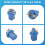 10 Pezzi LED Bulb Meter Dash B8-5D T5 Lampada con Supporto Blu Tuning Auto Car Light 4
