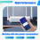 100 PCS NFC Tags Sticker with NTAG213 Chip Blank NFC Stickers Adhesive Labels RFID Tags Rewritable 144 Bytes Memory 5