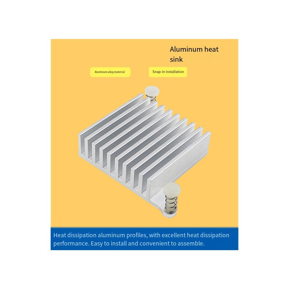Aluminum Heat Sink For Pi 5 Plus Efficient Cooling Radiator Heatsink Enhanced Thermal Management Orange 4852693582570