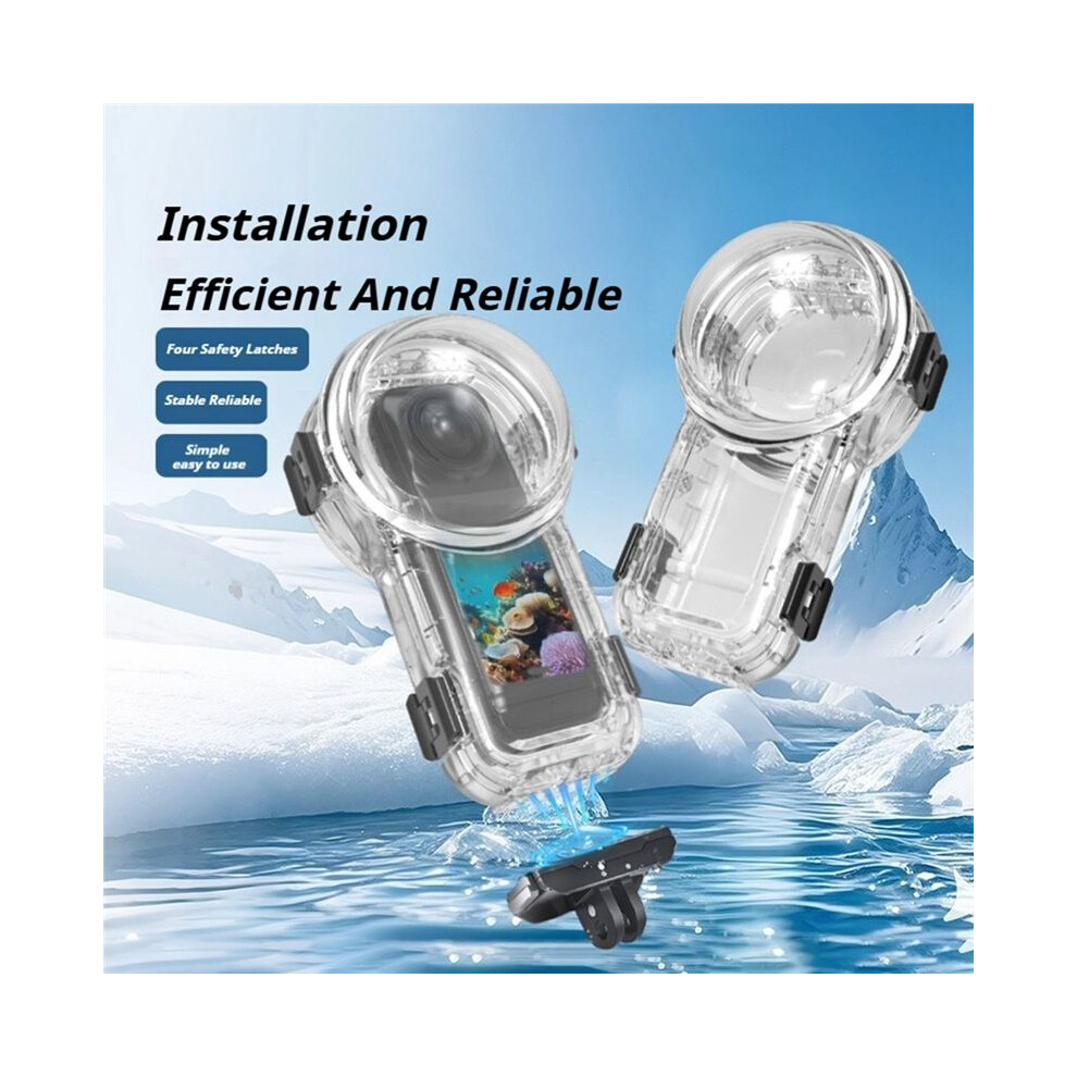 60M Invisible Dive Case For Insta360 X5 Waterproof Protective Case Support Underwater 60M Diving Shell Cam Accessories 4852367022272