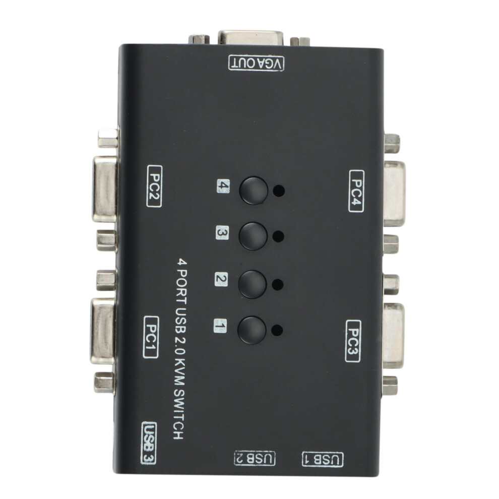 Kvm Switch,Usb Vga Kvm Switch For 4Pc Sharing One Video Monitor And 3 Usb Devices,For Pc, Keyboard, Mouse, Scanner 4852367042263
