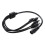 5X 1 to 4  Power 4-Port Splitter Adapter Adaptor Cable CCTV Camera 2